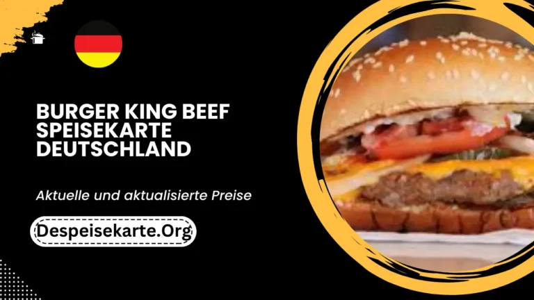 Burger King Beef Speisekarte