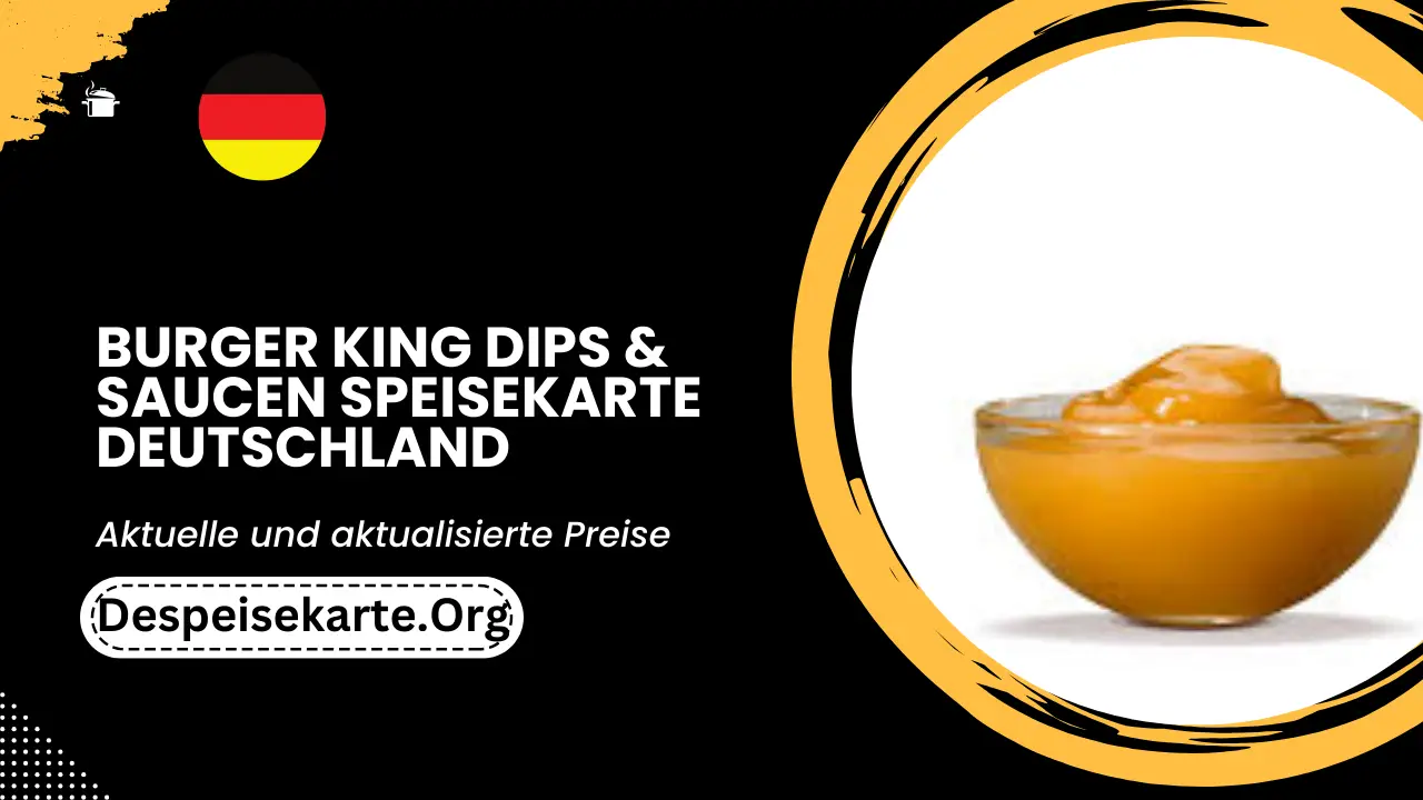 Burger King Dips & Saucen Speisekarte