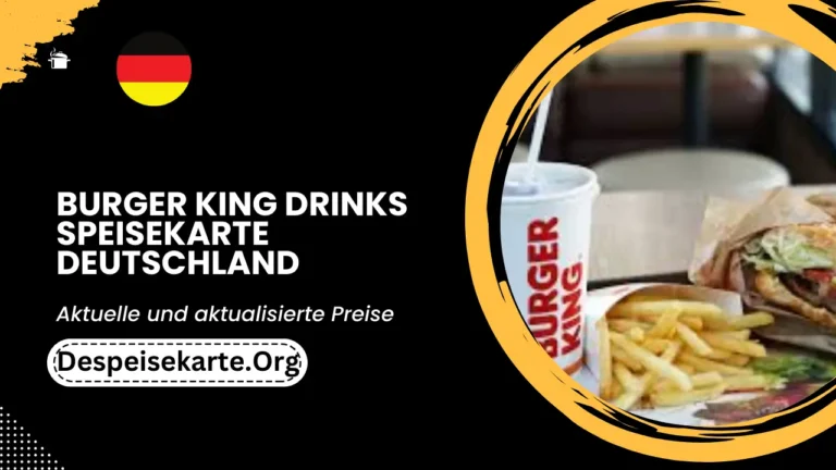 Burger King Drinks Speisekarte