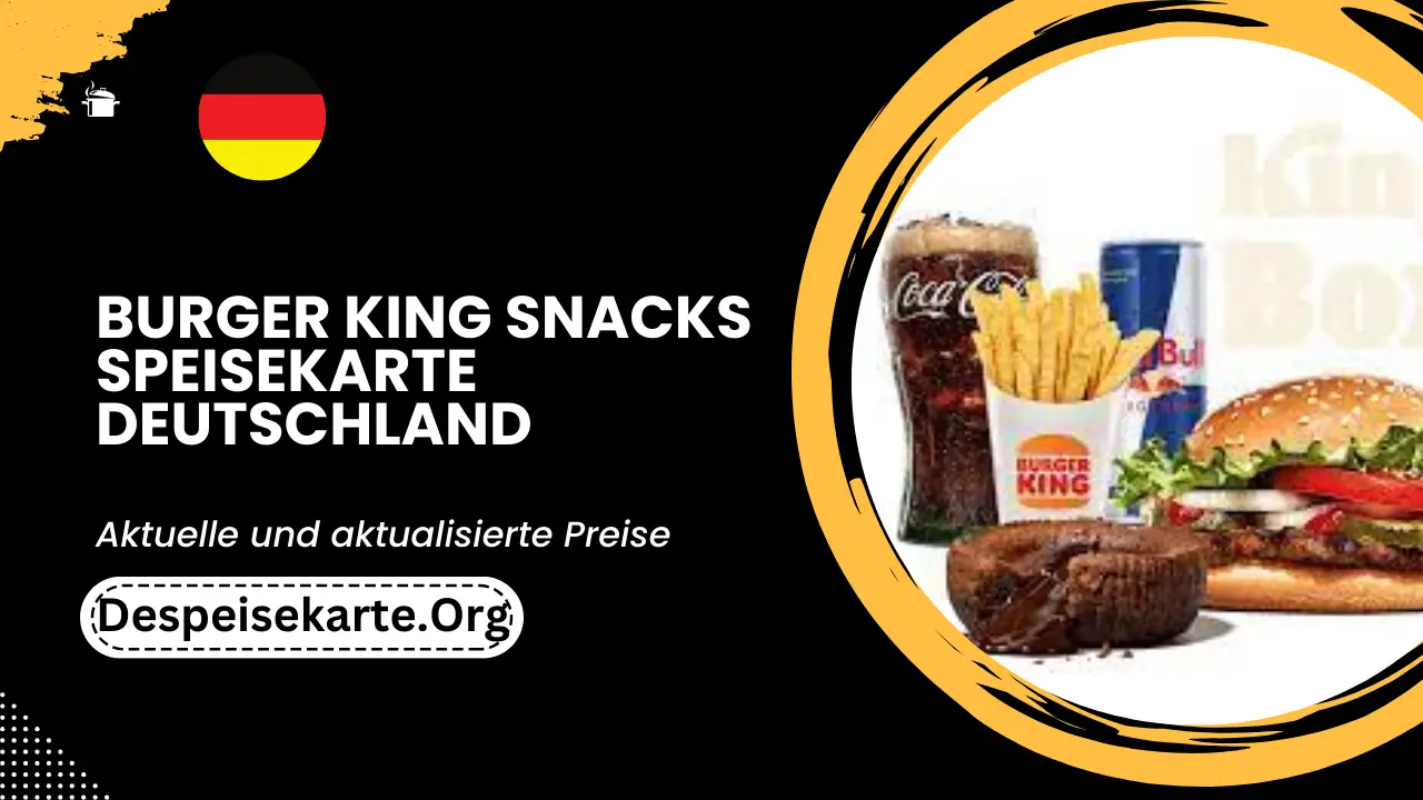 Burger King Snacks Speisekarte