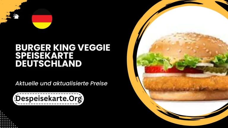 Burger King Veggie Speisekarte