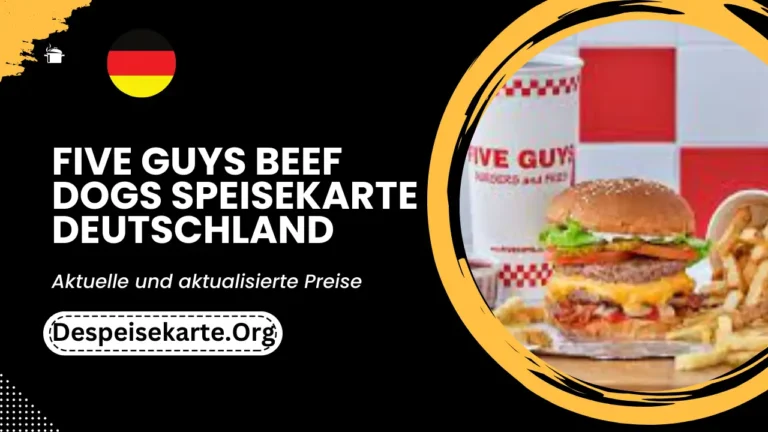 Five Guys Beef Dogs Speisekarte