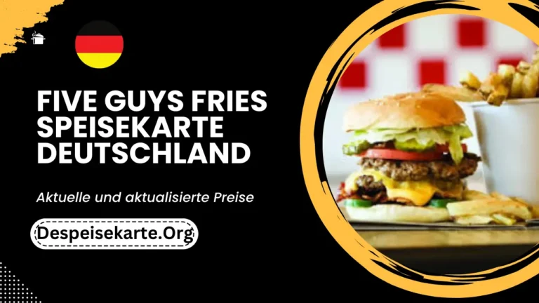 Five Guys Fries Speisekarte