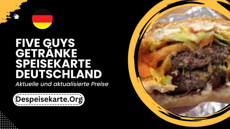 Five Guys Getränke Speisekarte