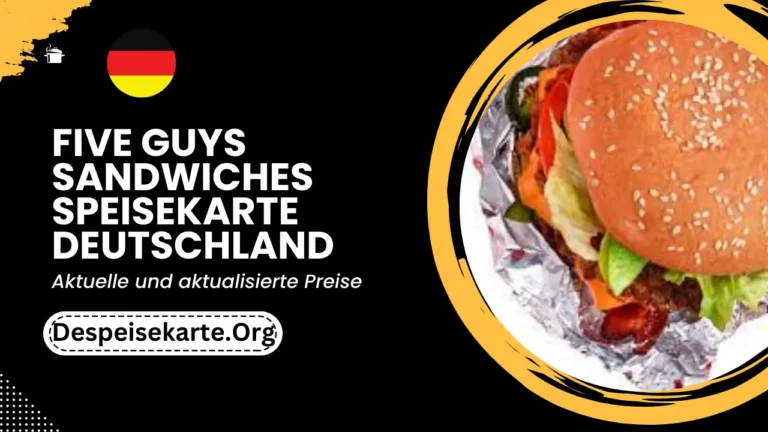 Five Guys Sandwiches Speisekarte