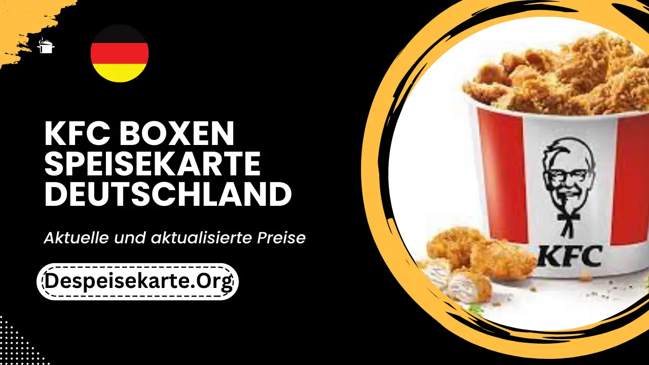 KFC Boxen Speisekarte