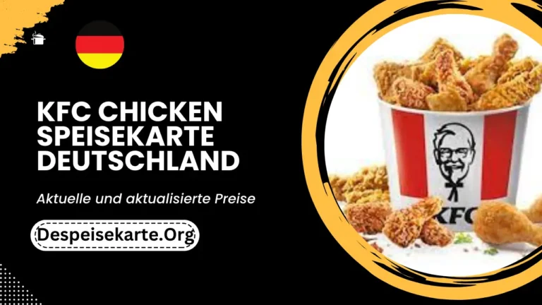 KFC Chicken Speisekarte