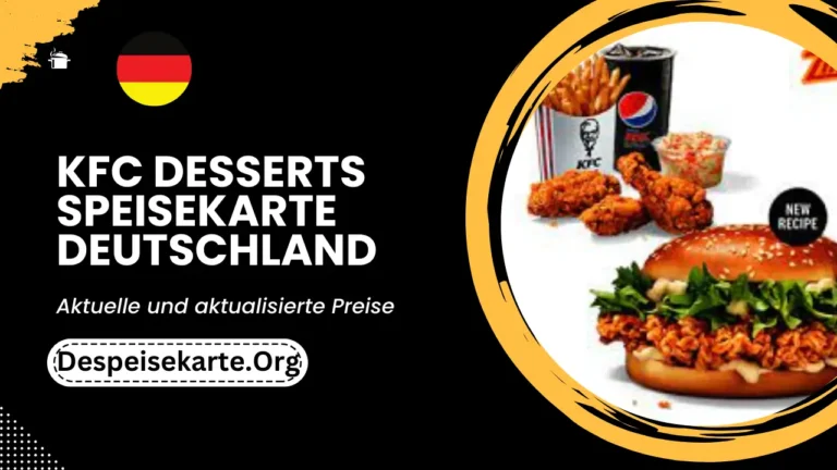 KFC Desserts Speisekarte