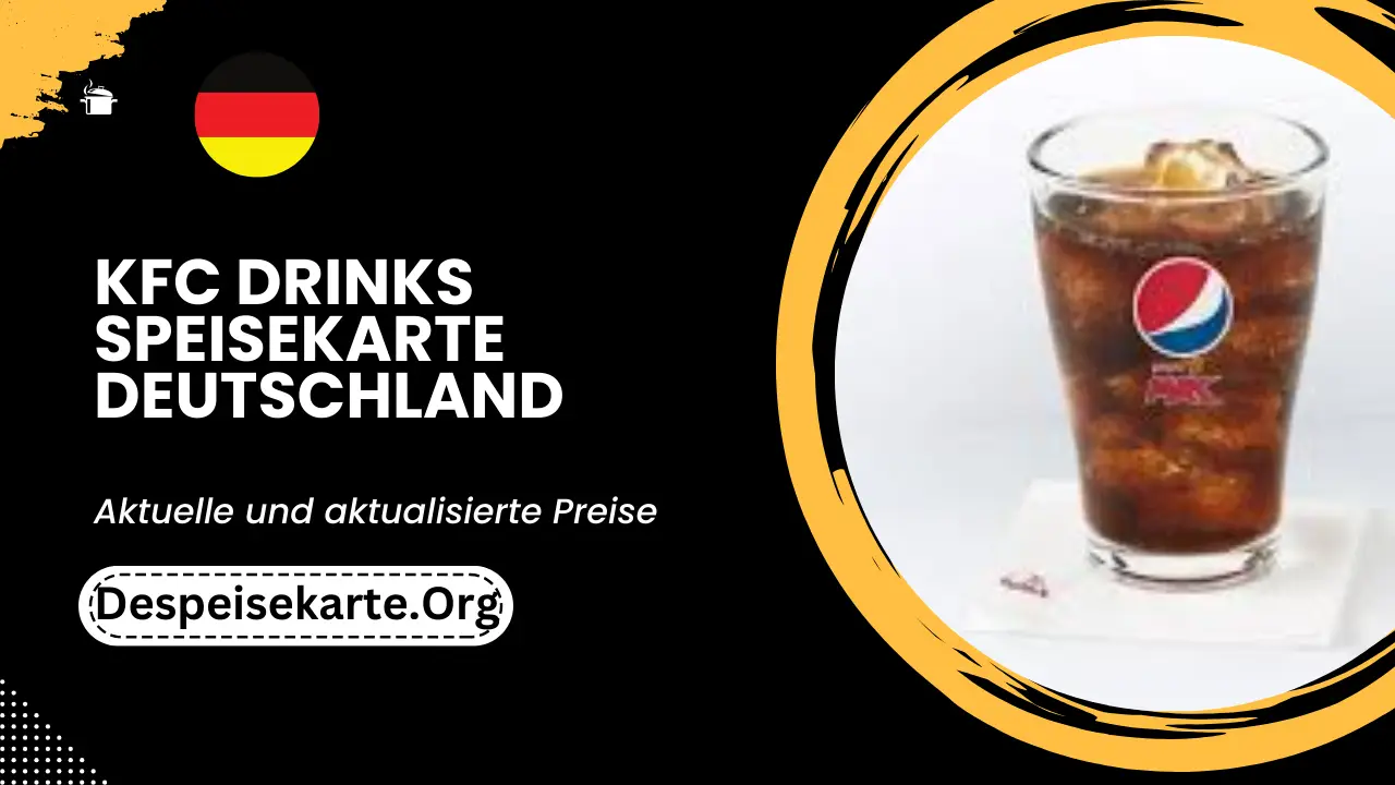 KFC Drinks Speisekarte