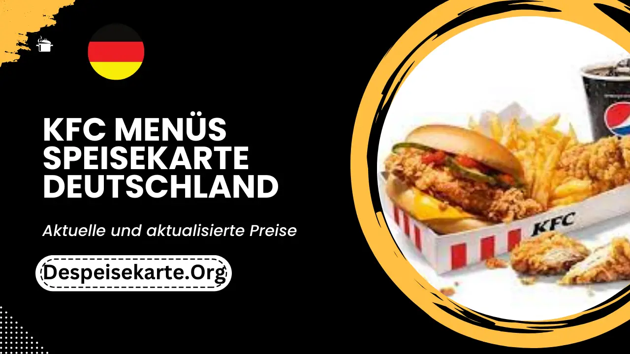 KFC Menüs Speisekarte