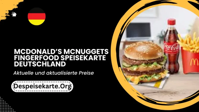 McDonald’s Mcnuggets Fingerfood Speisekarte