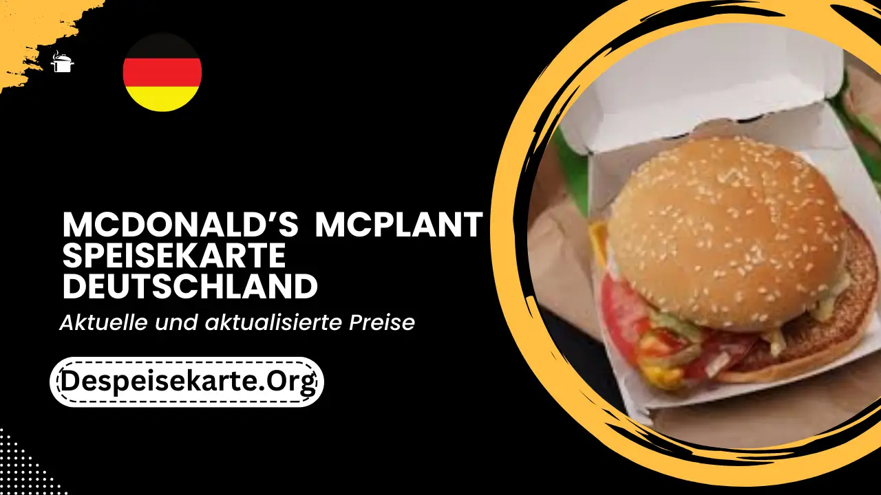 McDonald’s  Mcplant Speisekarte