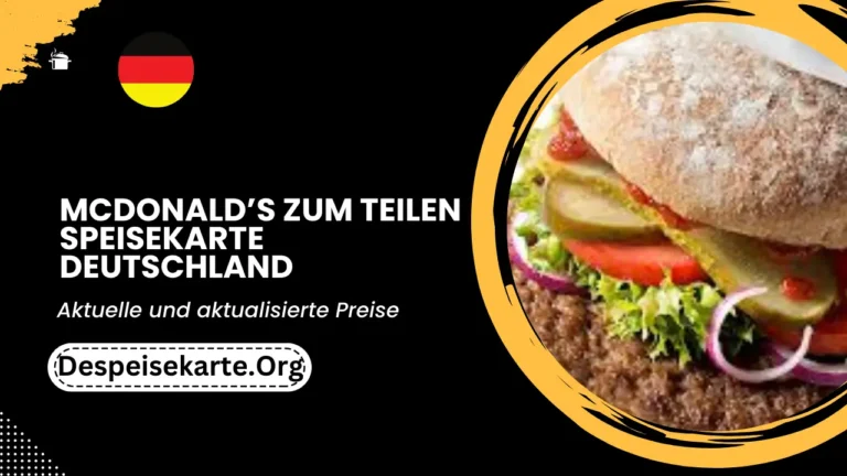 McDonald’s Zum Teilen Speisekarte