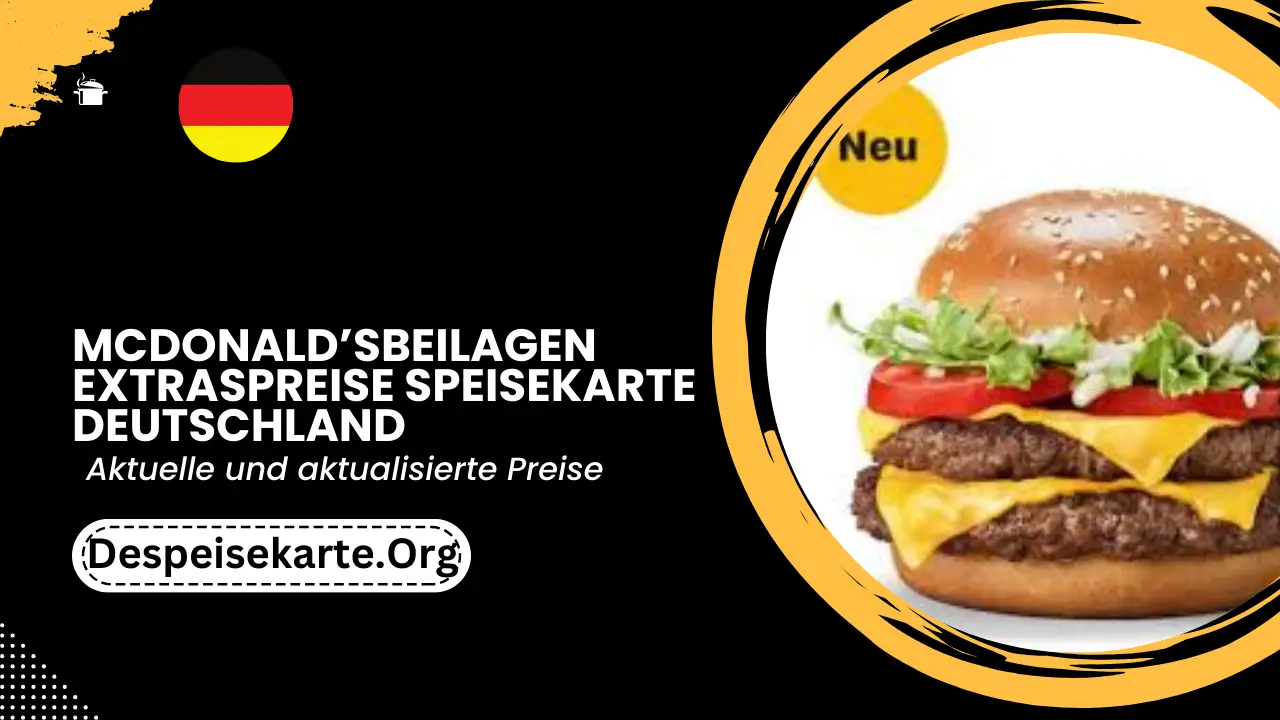 McDonald’sBeilagen Extraspreise Speisekarte