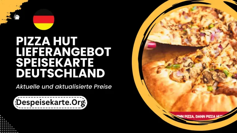 Pizza Hut Lieferangebot Speisekarte