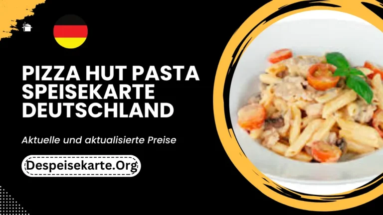 Pizza Hut Pasta Speisekarte