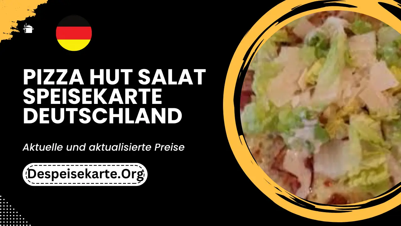 Pizza Hut Salat Speisekarte