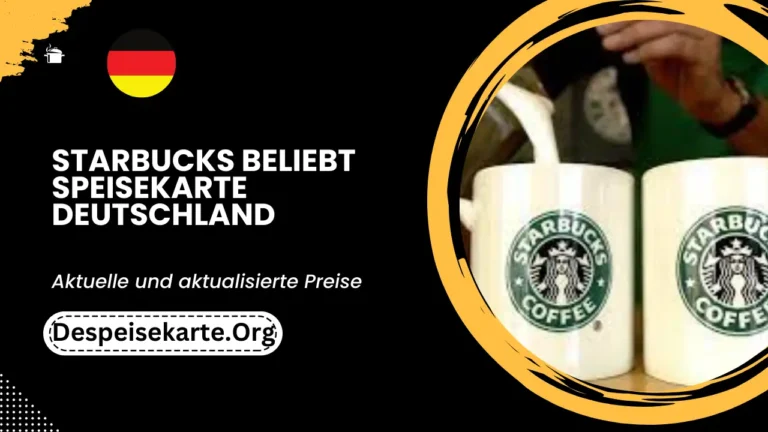 Starbucks Beliebt Speisekarte