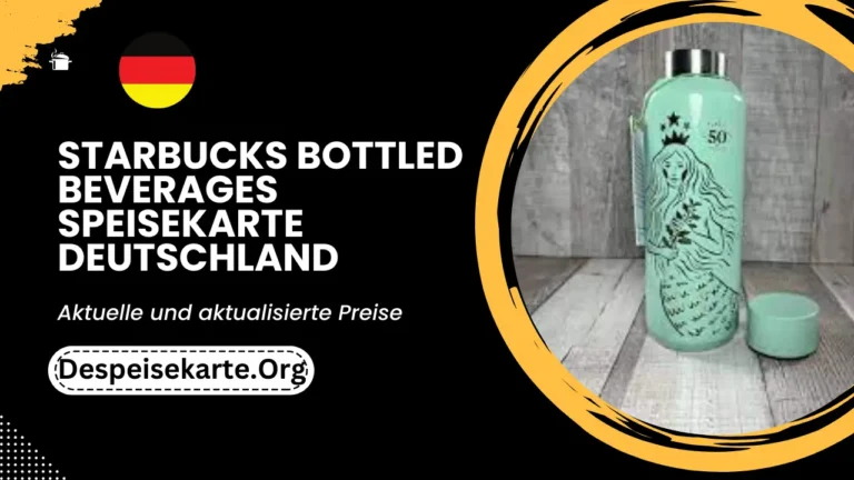 Starbucks Bottled Beverages Speisekarte