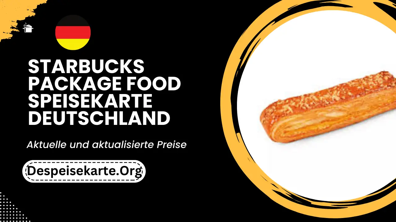 Starbucks Package Food Speisekarte