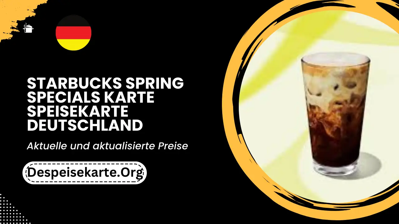 Starbucks Spring Specials Karte Speisekarte