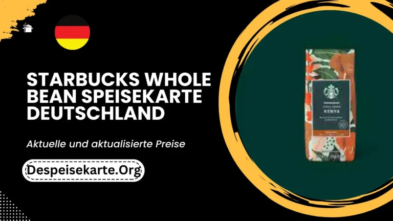 Starbucks Whole Bean Speisekarte