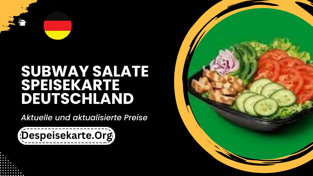 Subway Salate Speisekarte