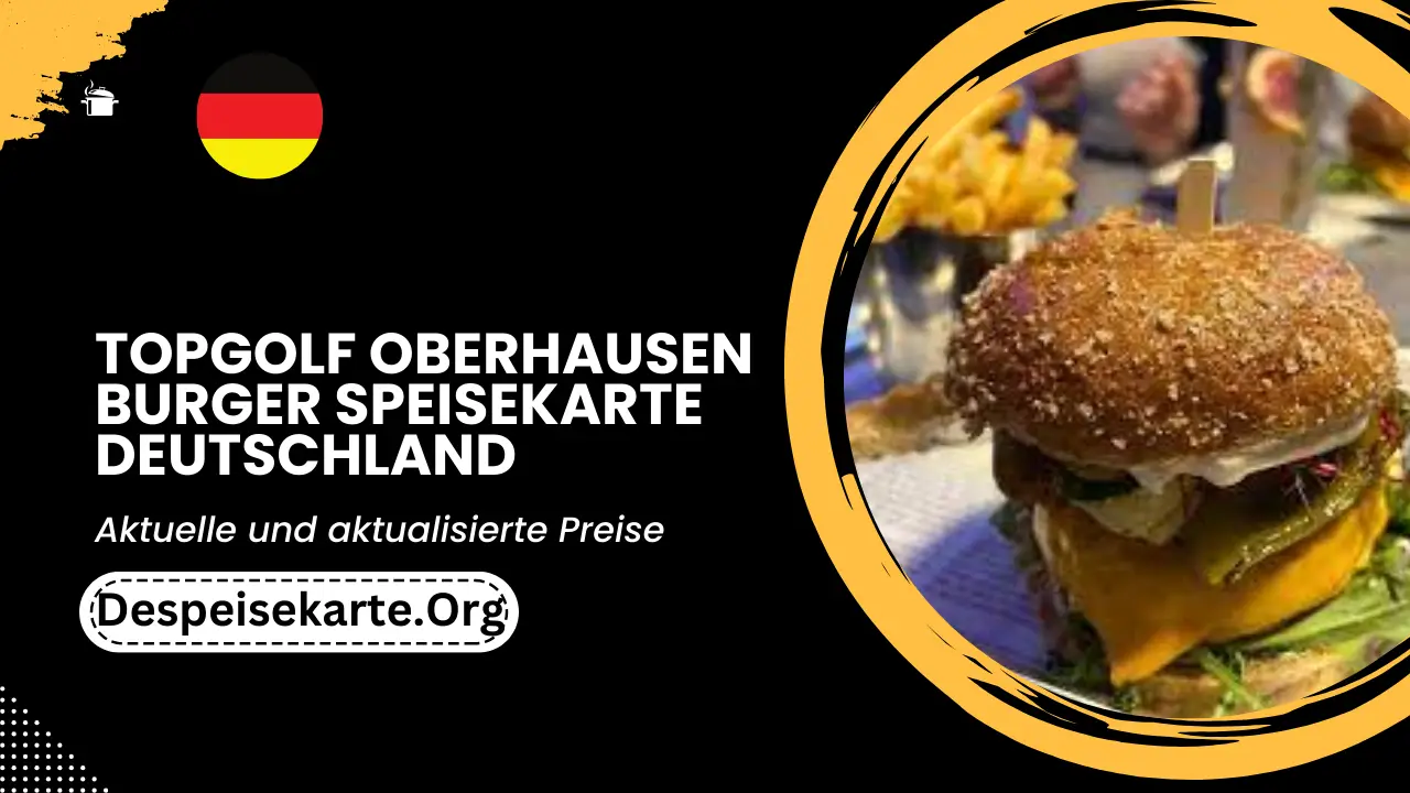 Topgolf Oberhausen Burger Speisekarte