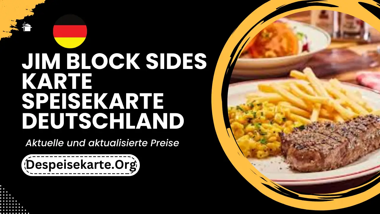 Jim Block Sides Karte Speisekarte