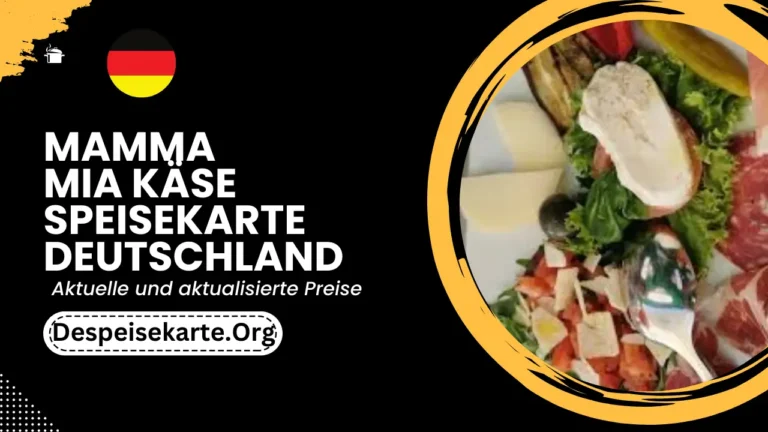 Mamma Mia Käse Speisekarte