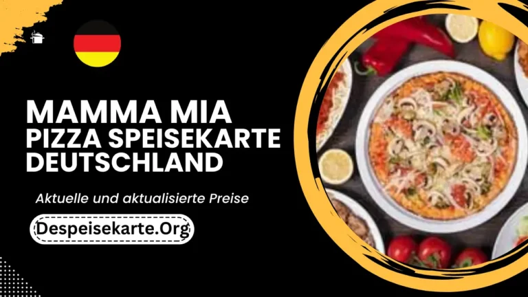 Mamma Mia Pizza Speisekarte