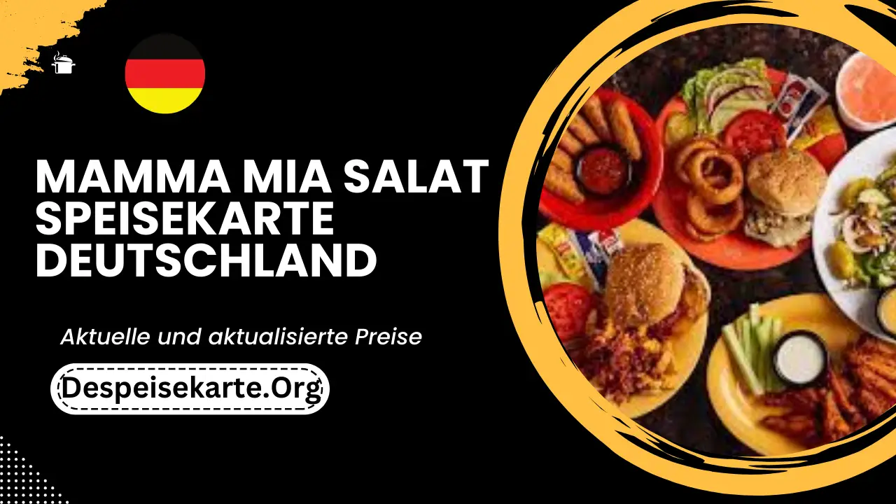 Mamma Mia Salat Speisekarte