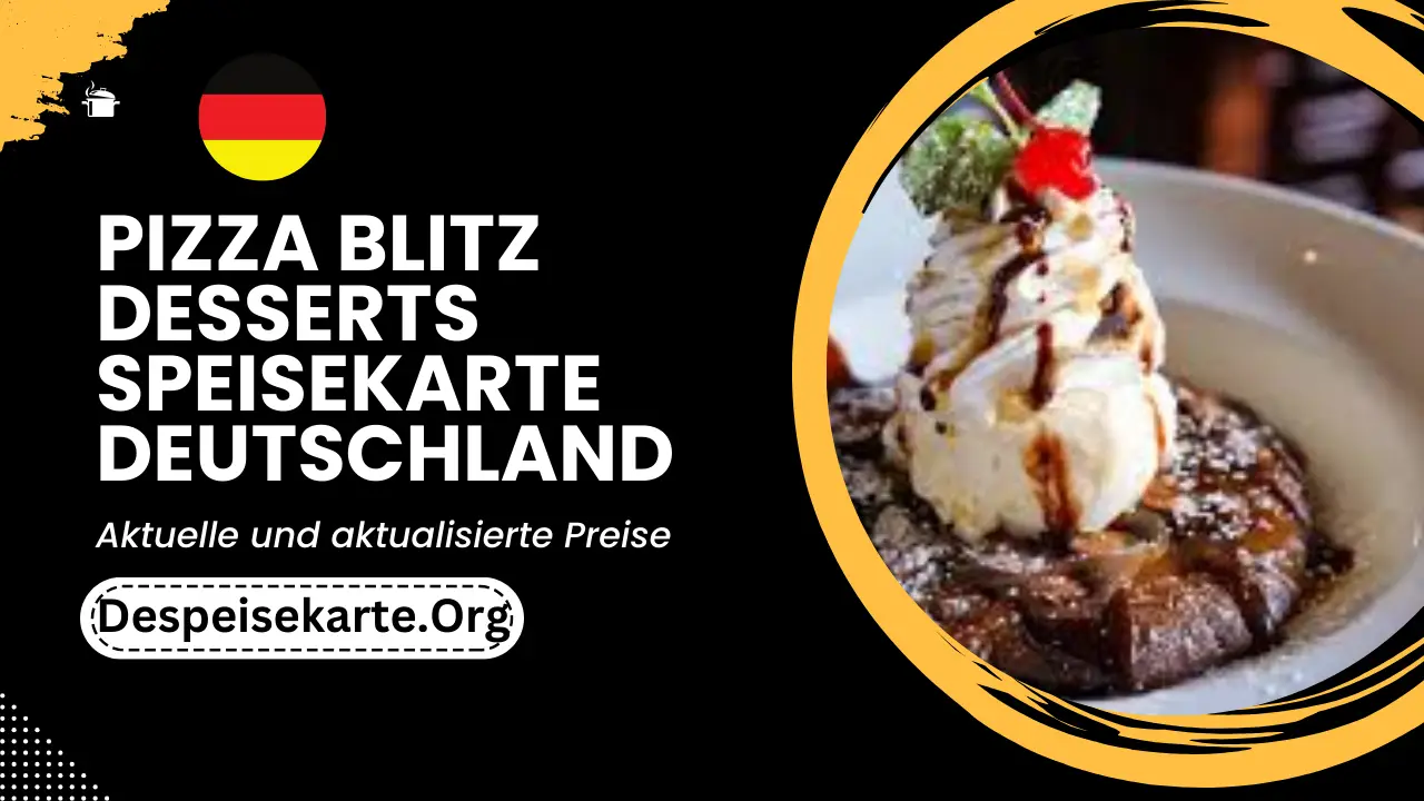 Pizza Blitz Desserts Speisekarte