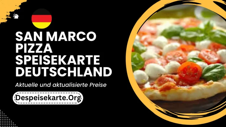 San Marco Pizza Speisekarte