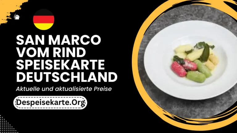 San Marco Vom Rind Speisekarte