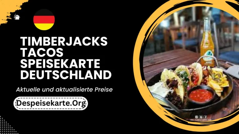 Timberjacks Tacos Speisekarte