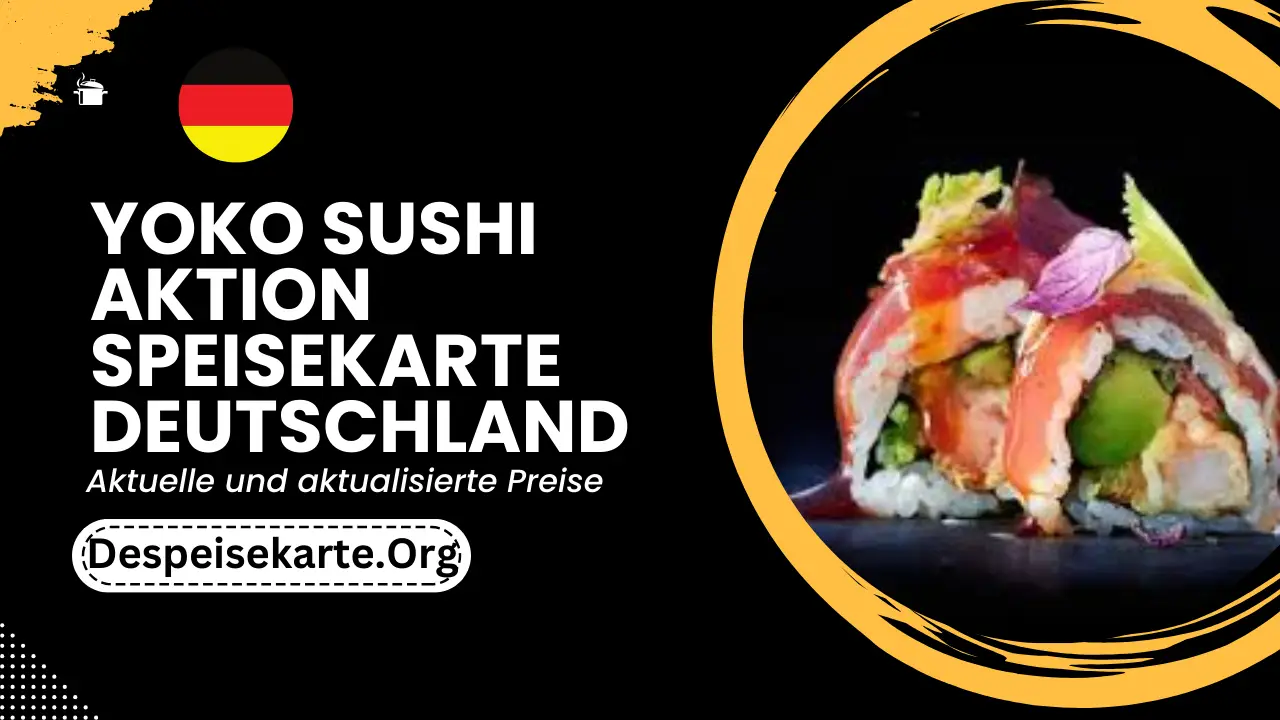 Yoko Sushi Aktion Speisekarte