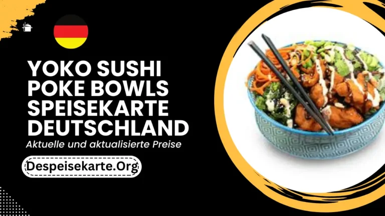 Yoko Sushi Poke Bowls Speisekarte