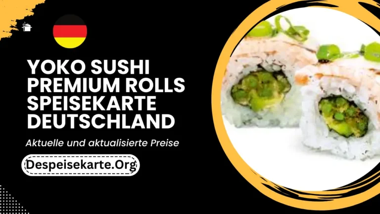 Yoko Sushi Premium Rolls Speisekarte