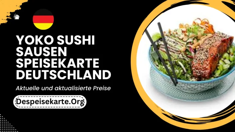 Yoko Sushi Sausen Speisekarte