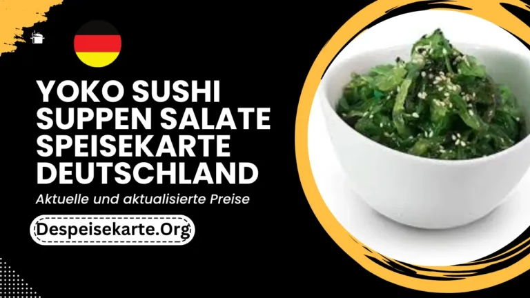 Yoko Sushi Suppen Salate Speisekarte