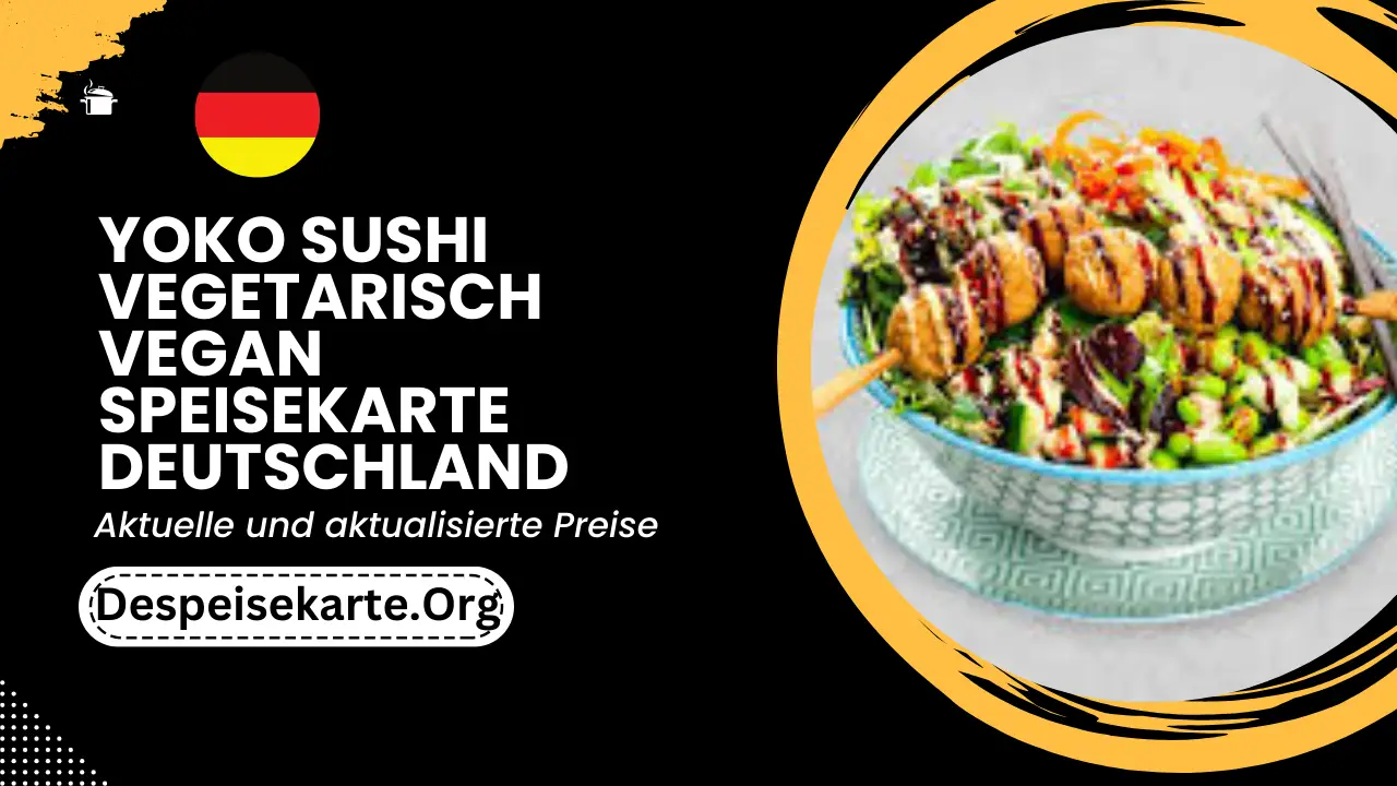 Yoko Sushi Vegetarisch vegan Speisekarte