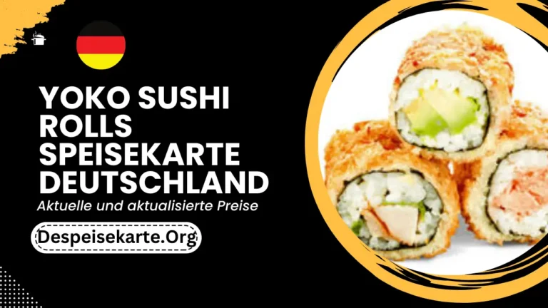 Yoko Sushi Rolls Speisekarte