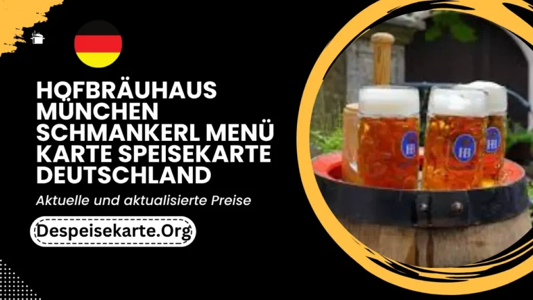 Hofbräuhaus München Schmankerl Menü Karte Speisekarte