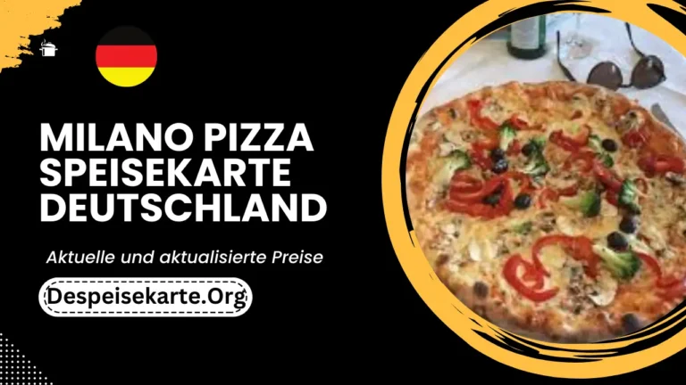 Milano Pizza Speisekarte