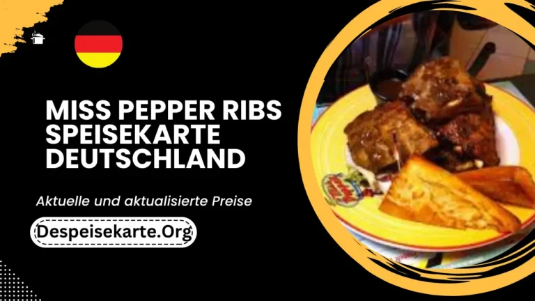 Miss Pepper Ribs Speisekarte