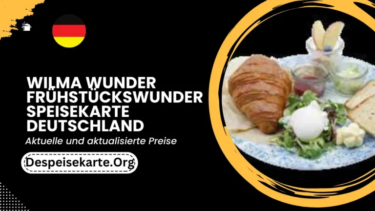 Wilma Wunder Frühstückswunder Speisekarte