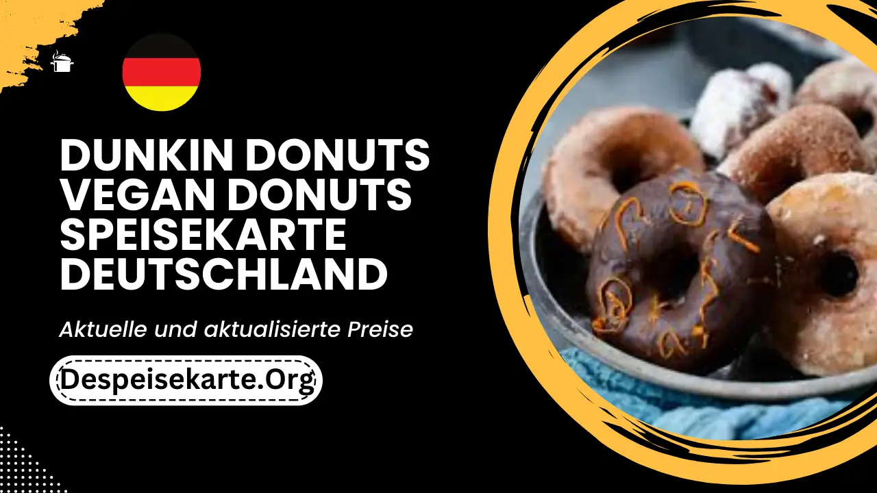 Dunkin Donuts Vegan Donuts Speisekarte