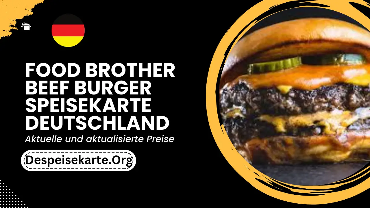 Food Brother Beef Burger Speisekarte