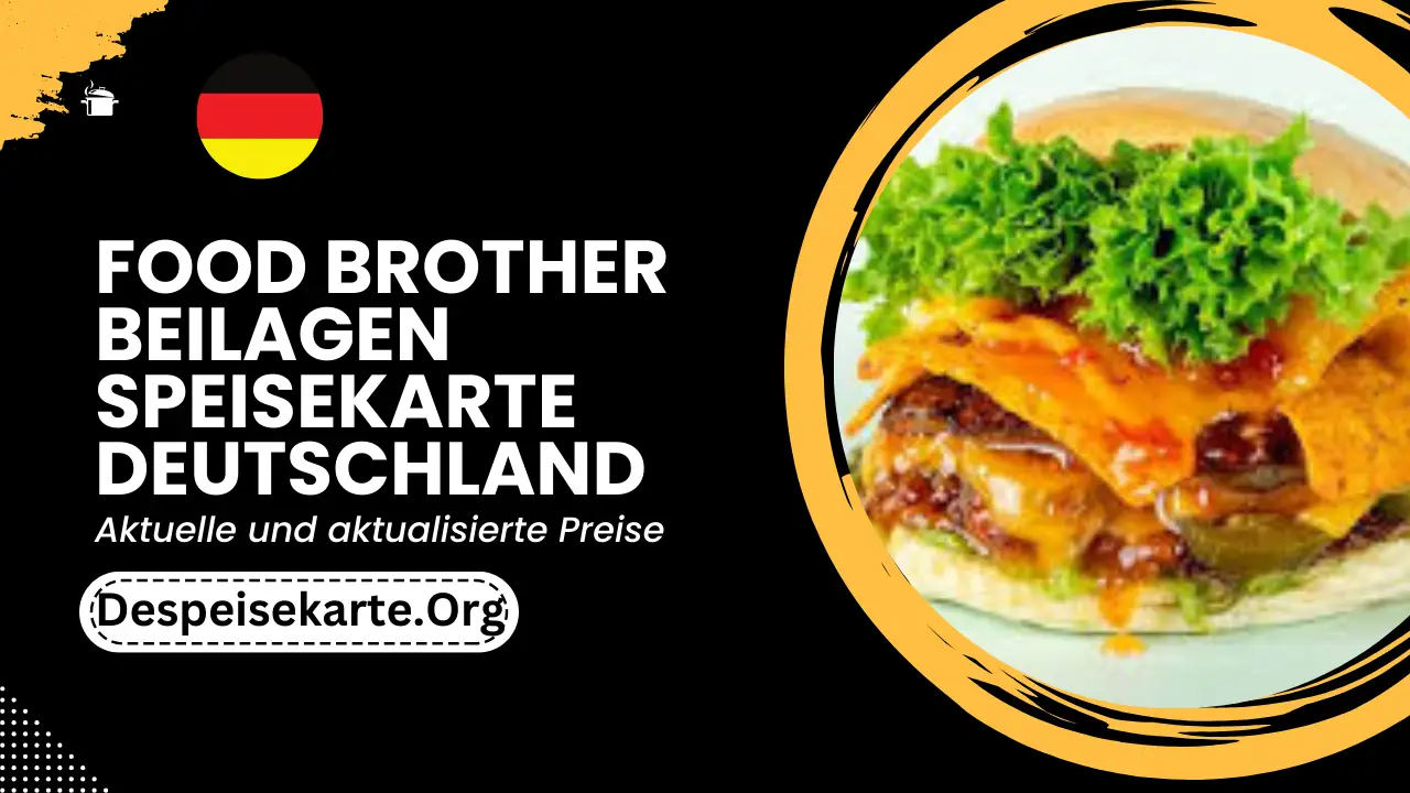 Food Brother Beilagen Speisekarte